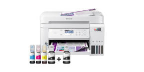 EPSON tiskárna ink EcoTank L6276, 3v1, A4, 1200x4800dpi, 33ppm, USB, Wi-Fi, LAN, bílá