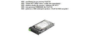 FUJITSU HDD SRV SAS 12G 1.8TB 10K 512e HOT PL 2.5' EP pro RX2520M4, TX1330M3, RX1330M3, RX1330M4, TX1330M4