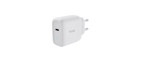 TRUST nabíječka 45W Maxo, USB-C, Nabíječka do zdi, 2m USB-C kabel, bílá