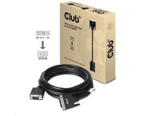 Club3D kabel DVI-A na VGA, 3m, 28 AWG