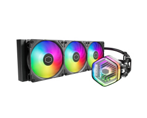 Cooler Master vodní chladič MasterLiquid 360 Atmos ARGB, 3x120mm, LGA1851, AM5, černá