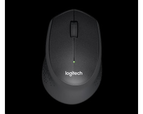 Logitech Wireless Mouse M330 Silent Plus, black