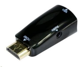 GEMBIRD Redukce HDMI - VGA+Audio (M/F, černá)