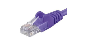 PremiumCord Patch kabel UTP RJ45-RJ45 CAT6 0.25m fialová
