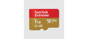 SanDisk micro SDXC karta 1TB Extreme (190 MB/s Class 10, UHS-I U3 V30) + adaptér