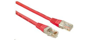 Solarix Patch kabel CAT5E UTP PVC 1m červený non-snag-proof C5E-155RD-1MB