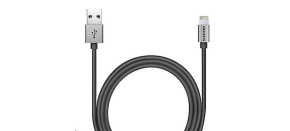 ADATA Sync & Charge Lightning kabel - USB A 2.0, 100cm, hliníková, titan