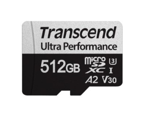 TRANSCEND MicroSDXC karta 512GB 340S, UHS-I U3 A2 Ultra Performace 160/125 MB/s