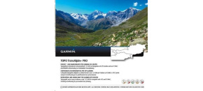 Garmin - Turist. mapa Alpy a Rakousko, Topo TransAlpine+ PRO, microSD/SD