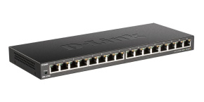 D-Link DGS-1016S 16-port Gigabit Ethernet Switch, fanless