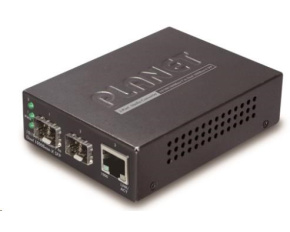 Planet GT-1205A Konvertor, 1x 10/100/1000Base-T RJ-45, 2x 100/1000Base-X SFP