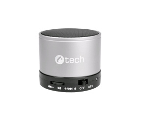 C-TECH repro SPK-04S, bluetooth, stříbrné