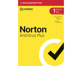 NORTON ANTIVIRUS PLUS 2GB CZ 1 uživatel pro 1 zařízení na 1 rok ESD