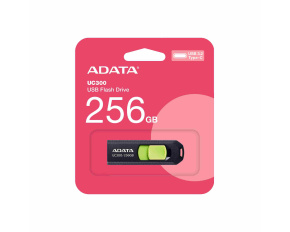 ADATA Flash Disk 256GB UC300, USB-C 3.2, černo-zelená