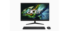 ACER PC AiO Aspire C24-1800, i3-1305U,23,8" FHD,8GB,512GB M.2 SSD,IrisXe,ESHELL,USB KB+mouse,black