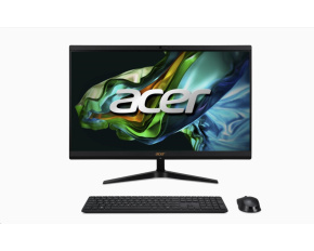 ACER PC AiO Aspire C24-1800, i3-1305U,23,8" FHD,8GB,512GB M.2 SSD,IrisXe,ESHELL,USB KB+mouse,black