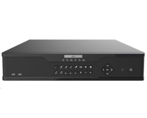 Uniview NVR, 32 kanálů, H.265, 4x HDD, 12Mpix (384Mbps/384Mbps), HDMI+VGA Full HD, ONVIF, 3x USB, audio