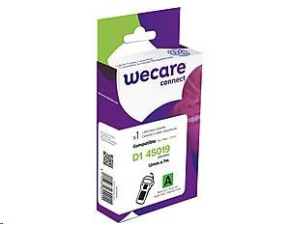 WECARE ARMOR páska pro DYMO S0720590, černá/zelená, 12mm x 7m