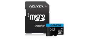 ADATA MicroSDHC karta 32GB UHS-I Class 10, A1 + SD adaptér, Premier