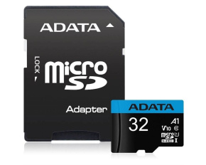 ADATA MicroSDHC karta 32GB UHS-I Class 10, A1 + SD adaptér, Premier