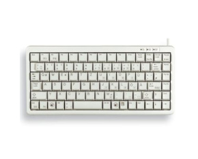 CHERRY klávesnice G84-4100 COMPACT KEYBOARD, lehká, USB, EU, bílá