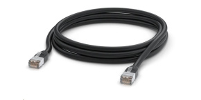 UBNT UACC-Cable-Patch-Outdoor-3M-BK, Outdoor UniFi patch kabel, 3m, Cat5e, černý