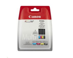 Canon CARTRIDGE CLI-551XL C/M/Y/BK PHOTO VALUE pro MG5450,5550,6450,6650,7150,7550 (680 str.)