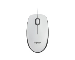 Logitech myš Corded M100, bílá, EMEA