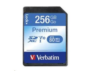 VERBATIM SDXC karta 256GB Class 10, UHS-1 (R:80/W:10 MB/s)