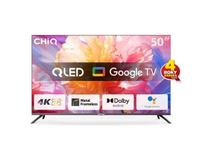 CHiQ U50QM8E TV 50", UHD, QLED, smart, Google TV, dbx-tv, Dolby Audio, Frameless