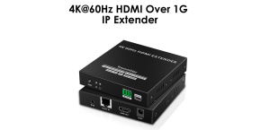 PremiumCord HDMI extender na 120m přes LAN, nekompresovaný, 4K@60Hz, přes IP