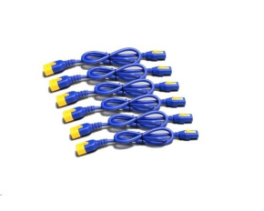 APC Power Cord Kit (6 ea), Locking, C13 TO C14, 0.6m, Blue