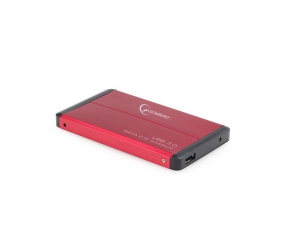 GEMBIRD externí box pro 2.5" zařízení, USB 3.0, SATA, červený