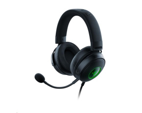 RAZER sluchátka Kraken V3 Hypersense, USB, černá