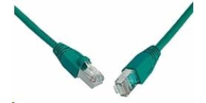 Solarix Patch kabel CAT6 SFTP PVC 0,5m zelený snag-proof C6-315GR-0,5MB