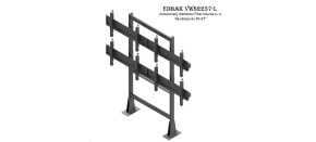 EDBAK VWS2257L - televizní stěna 2x2 Tv do 57"