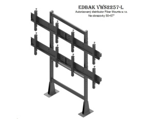 EDBAK VWS2257L - televizní stěna 2x2 Tv do 57"