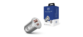 3mk nabíječka do auta - Hyper Car Charger 45W, 1x USB + 1x USB-C (PD)