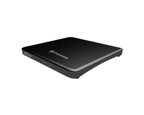 TRANSCEND externí DVD vypalovačka slim, USB 2.0, Black (+CyberLink Media Suite 10)