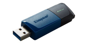 Kingston Flash Disk 64GB USB3.2 Gen 1 DataTraveler Exodia M (Black + Blue)