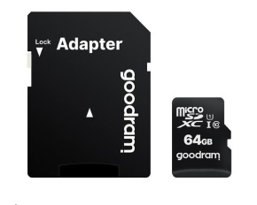 GOODRAM MicroSDXC karta 64GB M1AA, UHS-I Class 10, U1 + adaptér