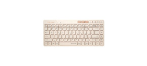 A4tech FStyler FBK26C AS, bezdrátová Dual mode Bluetooth+2,4G klávesnice, CZ, caffe latte