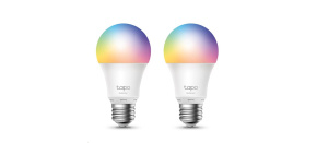 TP-Link Tapo L530E(2-pack) chytrá WiFi stmívatelná LED žárovka (barevná,2500K-6500K,806lm,2,4GHz,E27)