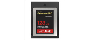 SanDisk Extreme Pro CFexpress Card 128GB, Type B, 1700MB/s Read, 1200MB/s Write