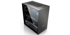 EVOLVEO M4, case mATX, 1x120mm PWM ventilátor, průhledná bočnice, černá