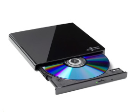 HITACHI LG - externí mechanika DVD-W/CD-RW/DVD±R/±RW/RAM GP57EB40, Slim, Black, box+SW