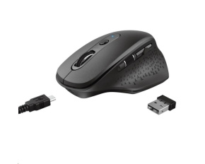 TRUST bezdrátová Myš Ozaa Rechargeable Wireless Mouse - black