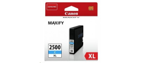 Canon CARTRIDGE PGI-2500XL C azurová pro Maxify iB4050, iB4150, MB5050, MB5150, MB5155, MB5350, MB5450, MB5455 (1755str)