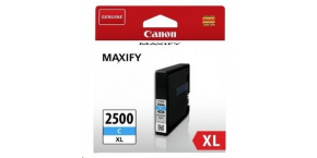 Canon CARTRIDGE PGI-2500XL C azurová pro Maxify iB4050, iB4150, MB5050, MB5150, MB5155, MB5350, MB5450, MB5455 (1755str)