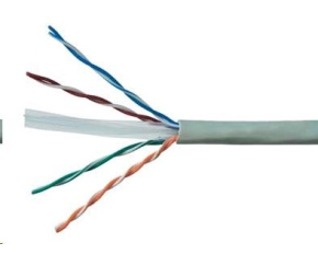 UTP kabel PlanetElite, Cat6, drát, PVC, Dca, šedý, 305m